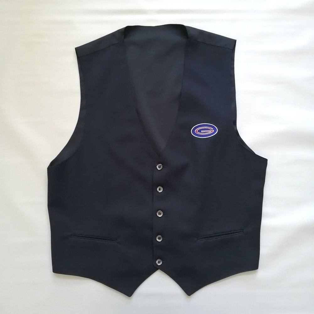 Vintage 90's G Logo Navy Vest Large